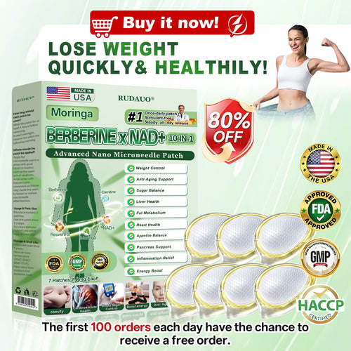 𝐏𝐡𝐲𝐬𝐢𝐜𝐢𝐚𝐧-𝐅𝐨𝐫𝐦𝐮𝐥𝐚𝐭𝐞𝐝 🎠| 𝐑𝐔𝐃𝑨𝑼𝑶® 𝐌𝐨𝐫𝐢𝐧𝐠𝐚 𝐁𝐞𝐫𝐛𝐞𝐫𝐢𝐧𝐞 × 𝐍𝐀𝐃+ 𝟏𝟎-𝐢𝐧-𝟏 𝐀𝐝𝐯𝐚𝐧𝐜𝐞𝐝 𝐍𝐚𝐧𝐨 𝐌𝐢𝐜𝐫𝐨𝐧𝐞𝐞𝐝𝐥𝐞 𝐏𝐚𝐭𝐜𝐡 (𝐄𝐱𝐩𝐞𝐫𝐢𝐞𝐧𝐜𝐞 𝐕𝐢𝐬𝐢𝐛𝐥𝐞 𝟕-𝐃𝐚𝐲 𝐑𝐞𝐬𝐮𝐥𝐭𝐬)